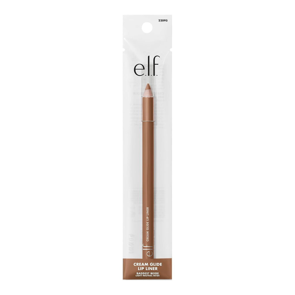 e.l.f. Cream Glide Lip Liner, Highly-Pigmented Pencil For Shaping & Sculpting Lips, Semi-Matte Finish, Vegan & Cruelty-Free