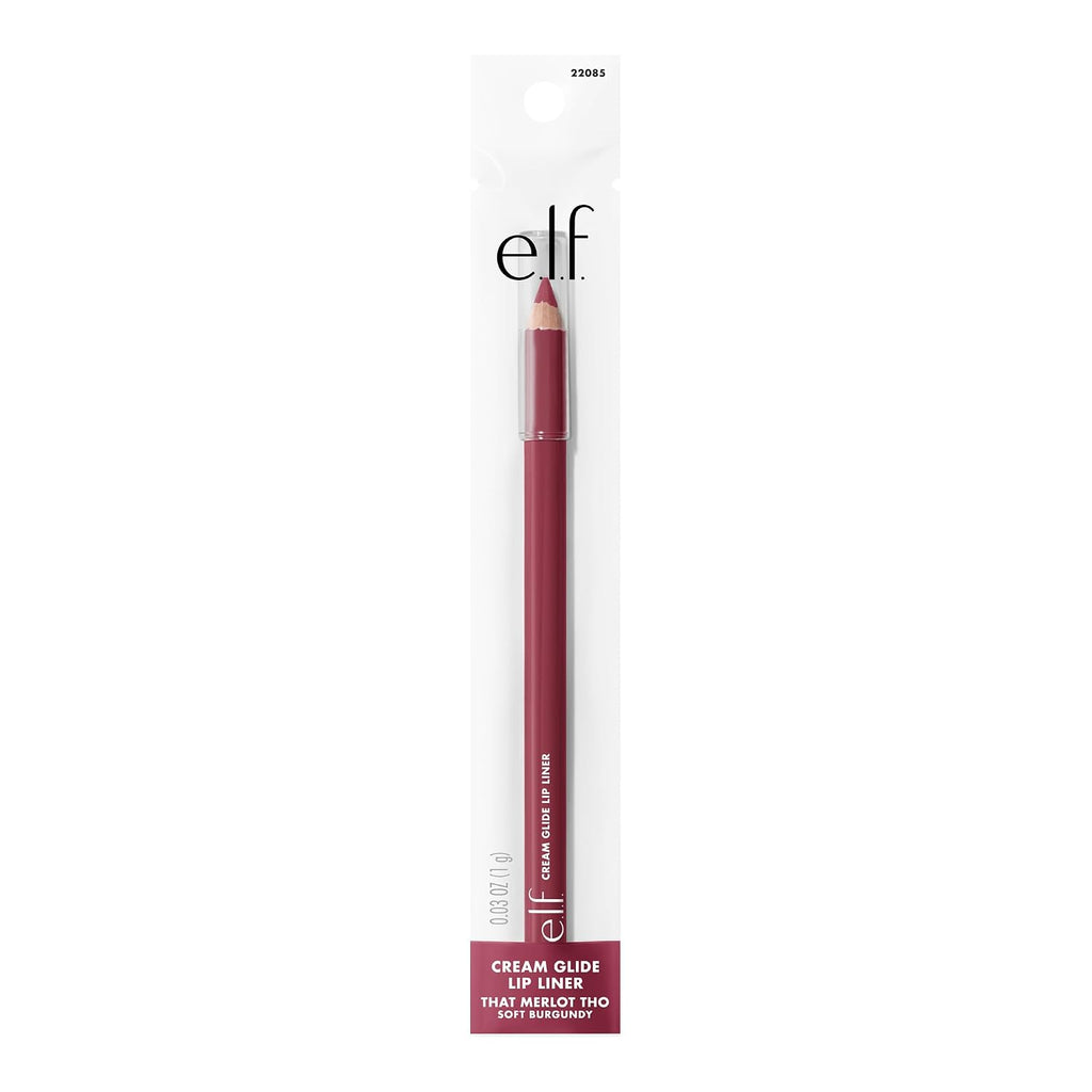 e.l.f. Cream Glide Lip Liner, Highly-Pigmented Pencil For Shaping & Sculpting Lips, Semi-Matte Finish, Vegan & Cruelty-Free