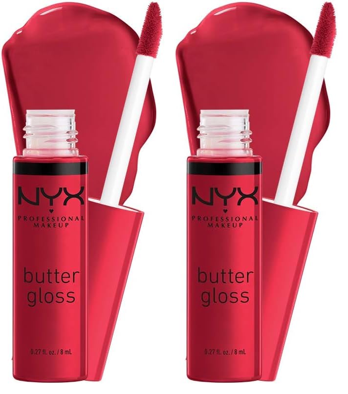 NYX PROFESSIONAL MAKEUP Butter Gloss, Non-Sticky Lip Gloss - Sugar Glass ,Clear