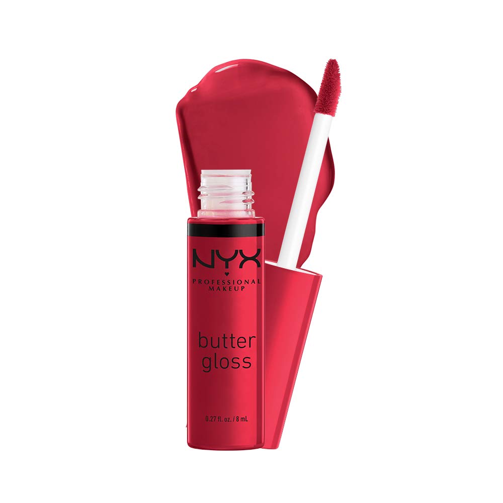 NYX PROFESSIONAL MAKEUP Butter Gloss, Non-Sticky Lip Gloss - Sugar Glass ,Clear