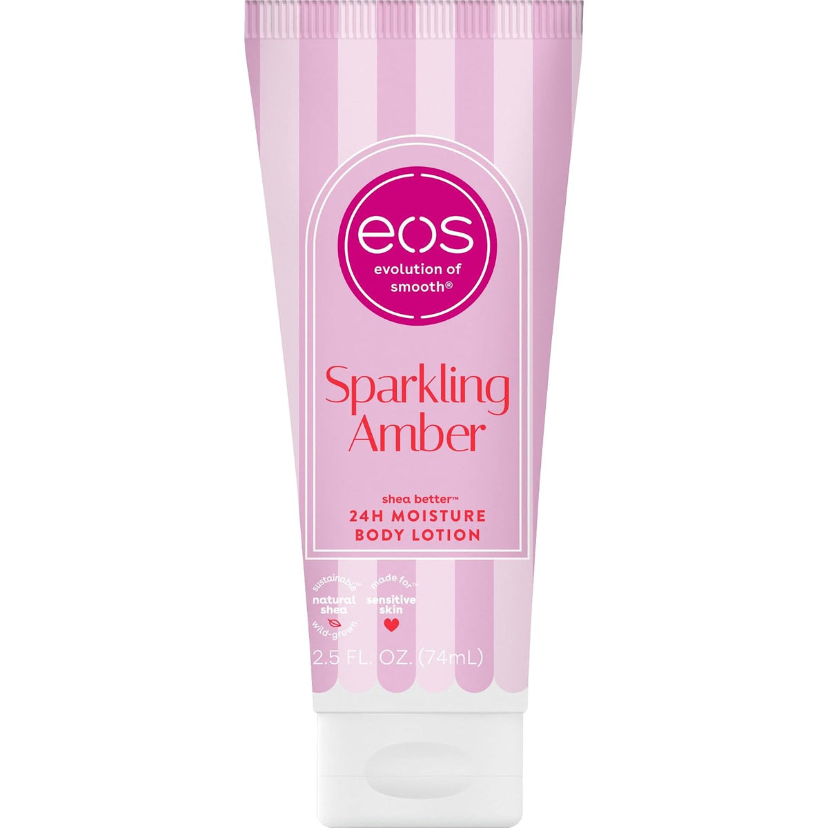 eos 24H Moisture Travel Body Lotion- Fresh & Cozy, Mini Size, 2.5 fl oz