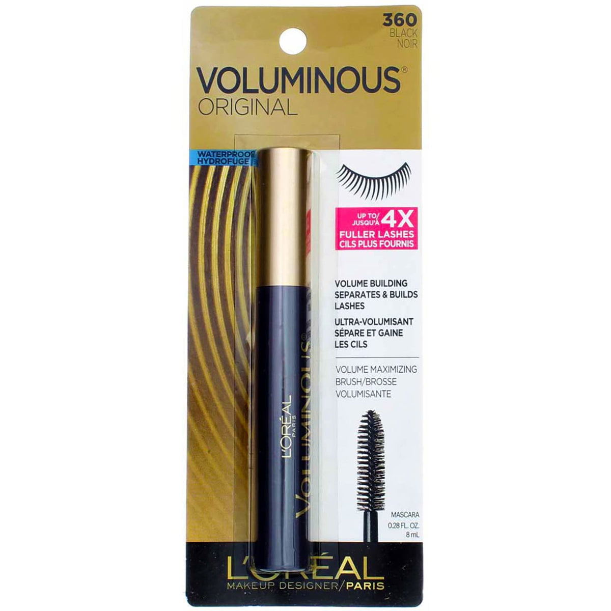 L'Oreal Paris Makeup Voluminous Original Mascara, Deep Burgundy, 0.26 Fl Oz