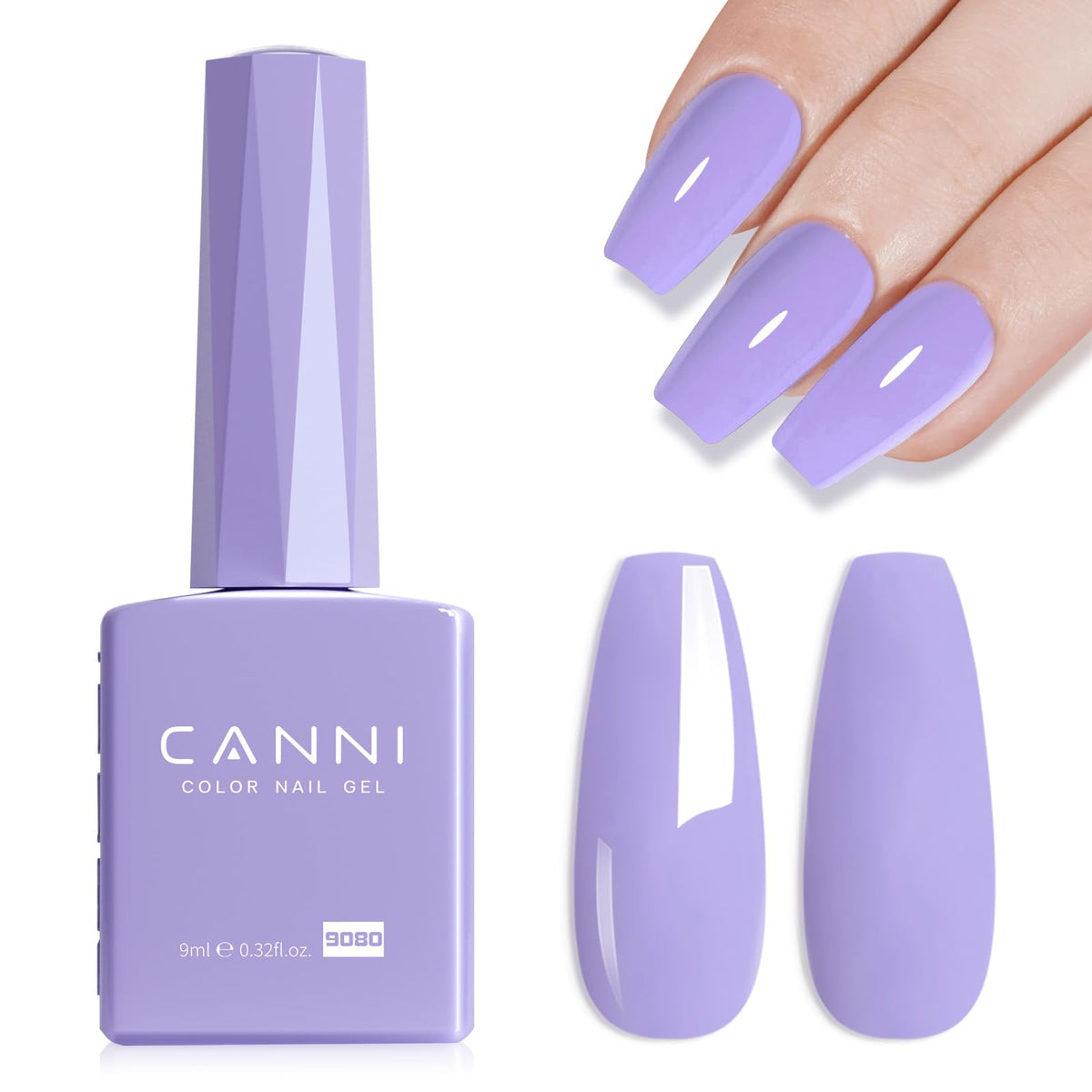 CANNI 9ml Light Yellow Green Gel Nail Polish High Gloss UV LED Soak Off Gel