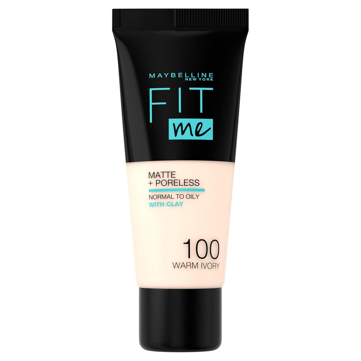 Maybelline Fit Me Matte + Poreless Liquid Oil-Free Foundation Makeup, Toffee, 1 Count (Packaging May Vary)