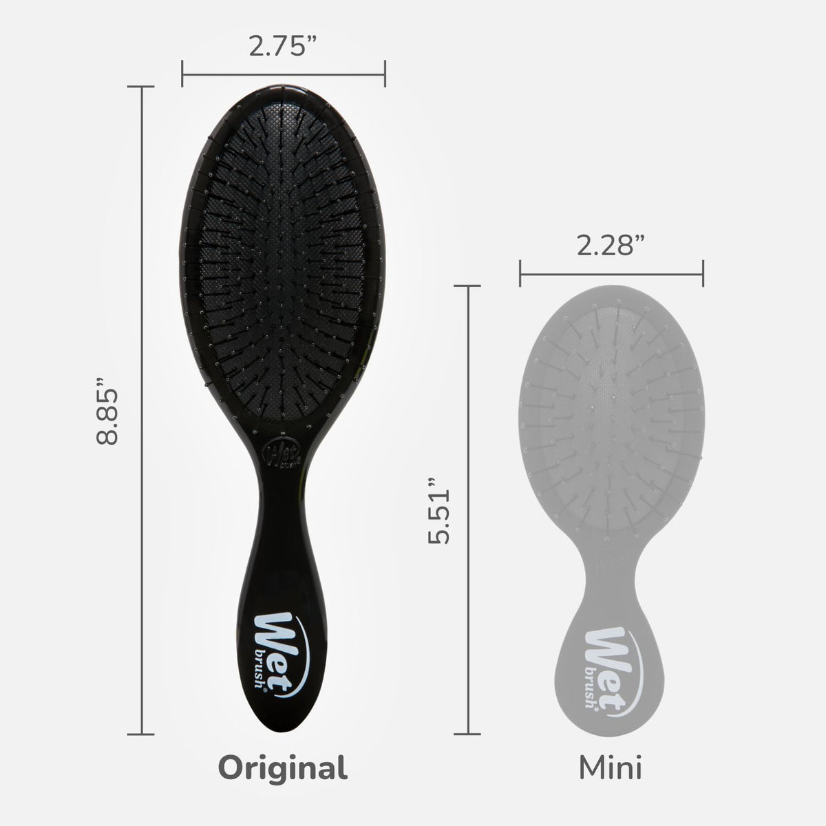 Wet Brush Original Detangler Hair Brush, Sky, For All Hair Textures