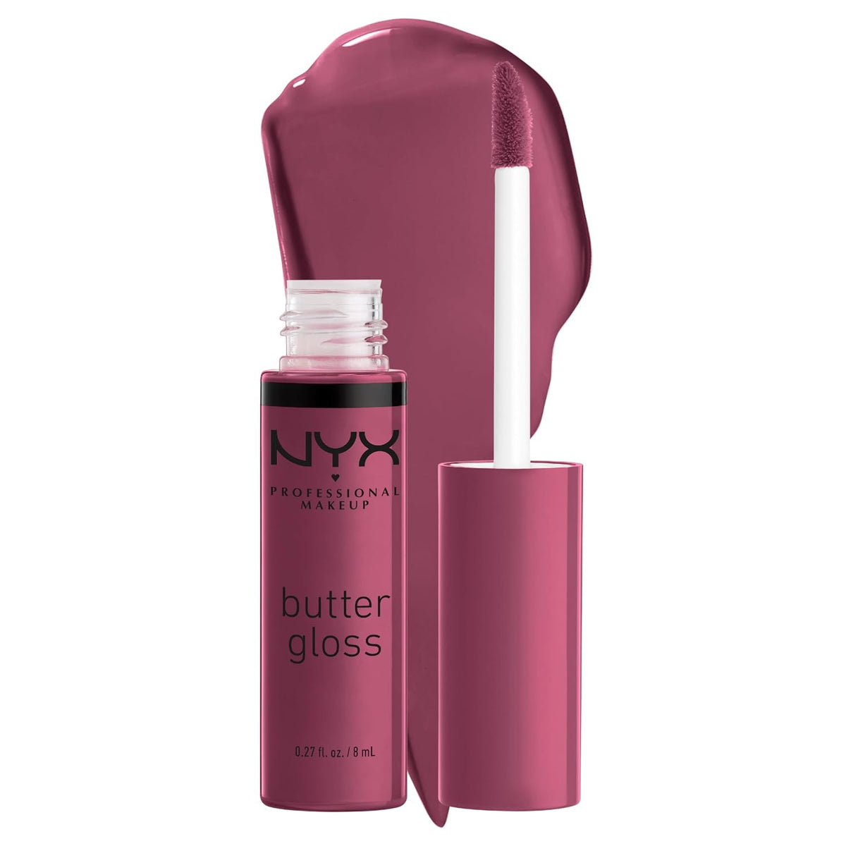 NYX PROFESSIONAL MAKEUP Butter Gloss, Non-Sticky Lip Gloss - Sugar Glass ,Clear