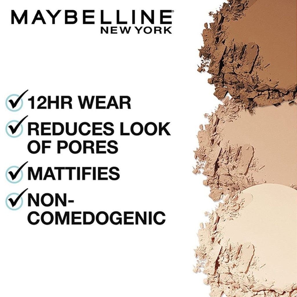 Maybelline Fit Me Matte + Poreless Pressed Face Powder Makeup & Setting Powder, Natural Beige, 1 Count