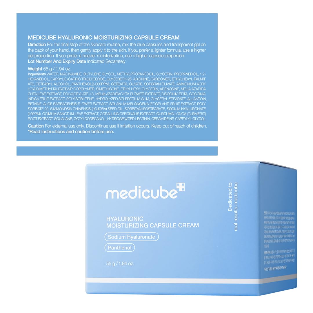medicube Capsule Cream with Hyaluronic Acid for 120H Lasting Hydration