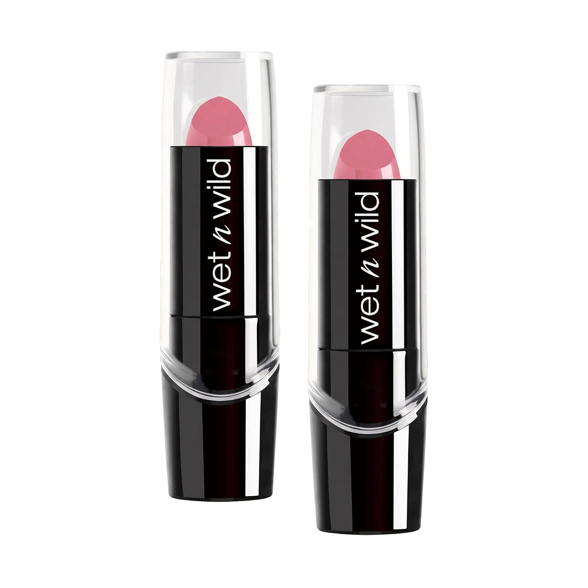 wet n wild Silk Finish Lipstick, Hydrating Rich Buildable Lip Color, Formulated with Vitamins A,E, & Macadamia for Ultimate Hydration, Cruelty-Free & Vegan - Dark Pink Frost
