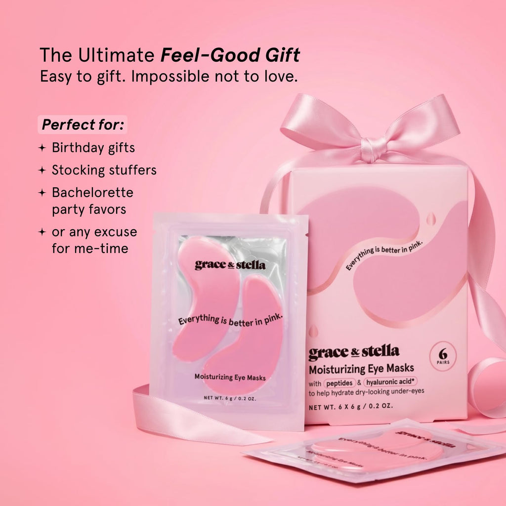 grace & stella Award Winning Eye Patches for Puffy Eyes - Birthday Gifts for Women - Under Eye Mask for Dark Circles and Undereye Bags - Gifts for Mom - Vegan Cruelty-Free Self Care (24 Pairs, Gold)
