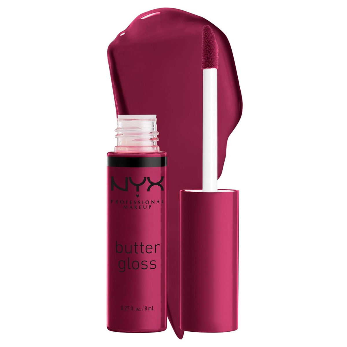 NYX PROFESSIONAL MAKEUP Butter Gloss, Non-Sticky Lip Gloss - Sugar Glass ,Clear