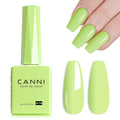 CANNI 9ml Light Yellow Green Gel Nail Polish High Gloss UV LED Soak Off Gel
