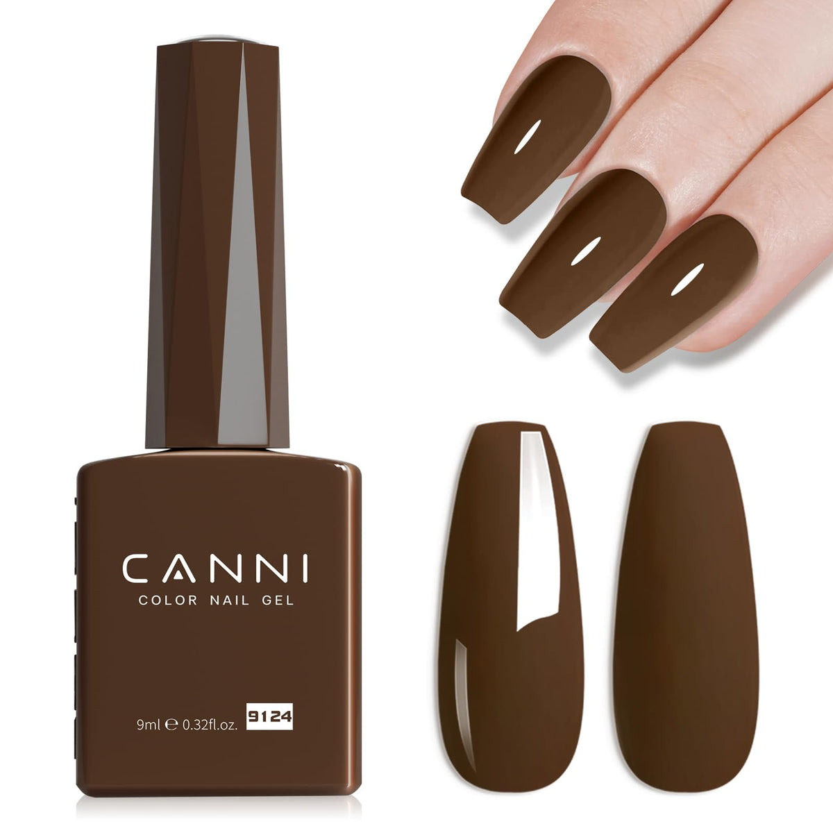 CANNI 9ml Light Yellow Green Gel Nail Polish High Gloss UV LED Soak Off Gel