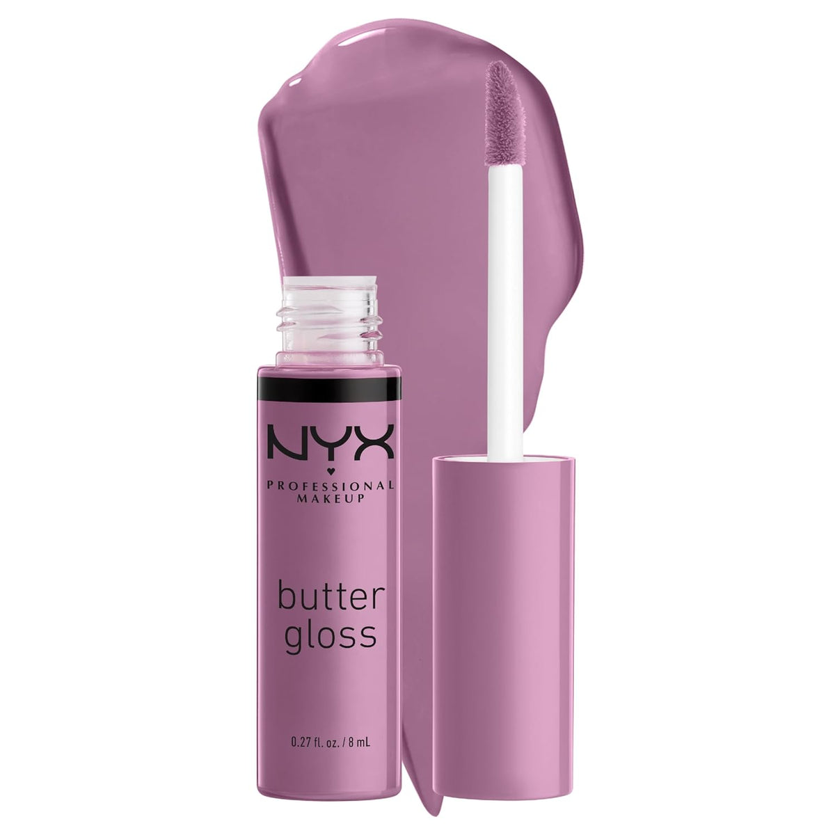 NYX PROFESSIONAL MAKEUP Butter Gloss, Non-Sticky Lip Gloss - Sugar Glass ,Clear