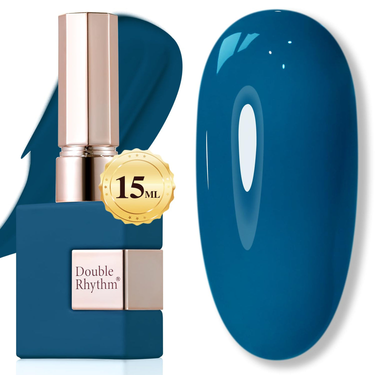 Double Rhythm 15ML Gel Nail Polish Pure Sheer Same Color Same Bottle Gel Polish Art Manicure Salon DIY at Home for Women (Milky White-A1075)