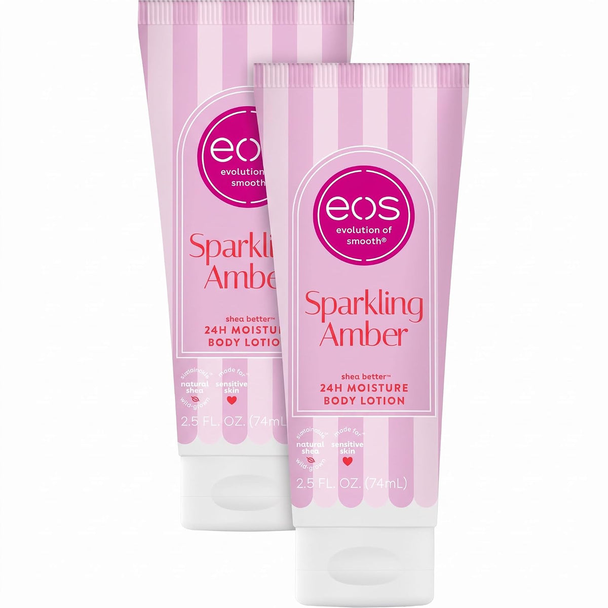 eos 24H Moisture Travel Body Lotion- Fresh & Cozy, Mini Size, 2.5 fl oz
