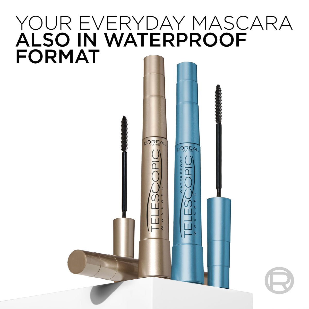 L’Oreal Paris Original Telescopic Mascara, Lengthening, Blackest Black