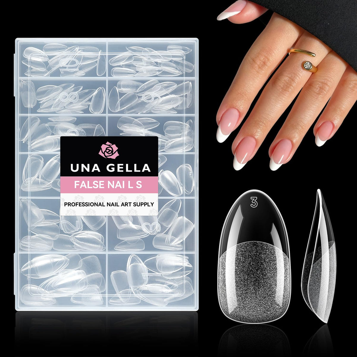 UNA GELLA 20ml*2PCS Nail Glue Remover for Press on, Multi-Functional Pinpoint Glue Remover Fast Removal Gentle Non-Acetone with Crystal Sticks for Nails Polish False Acrylic Nail Tips Home DIY
