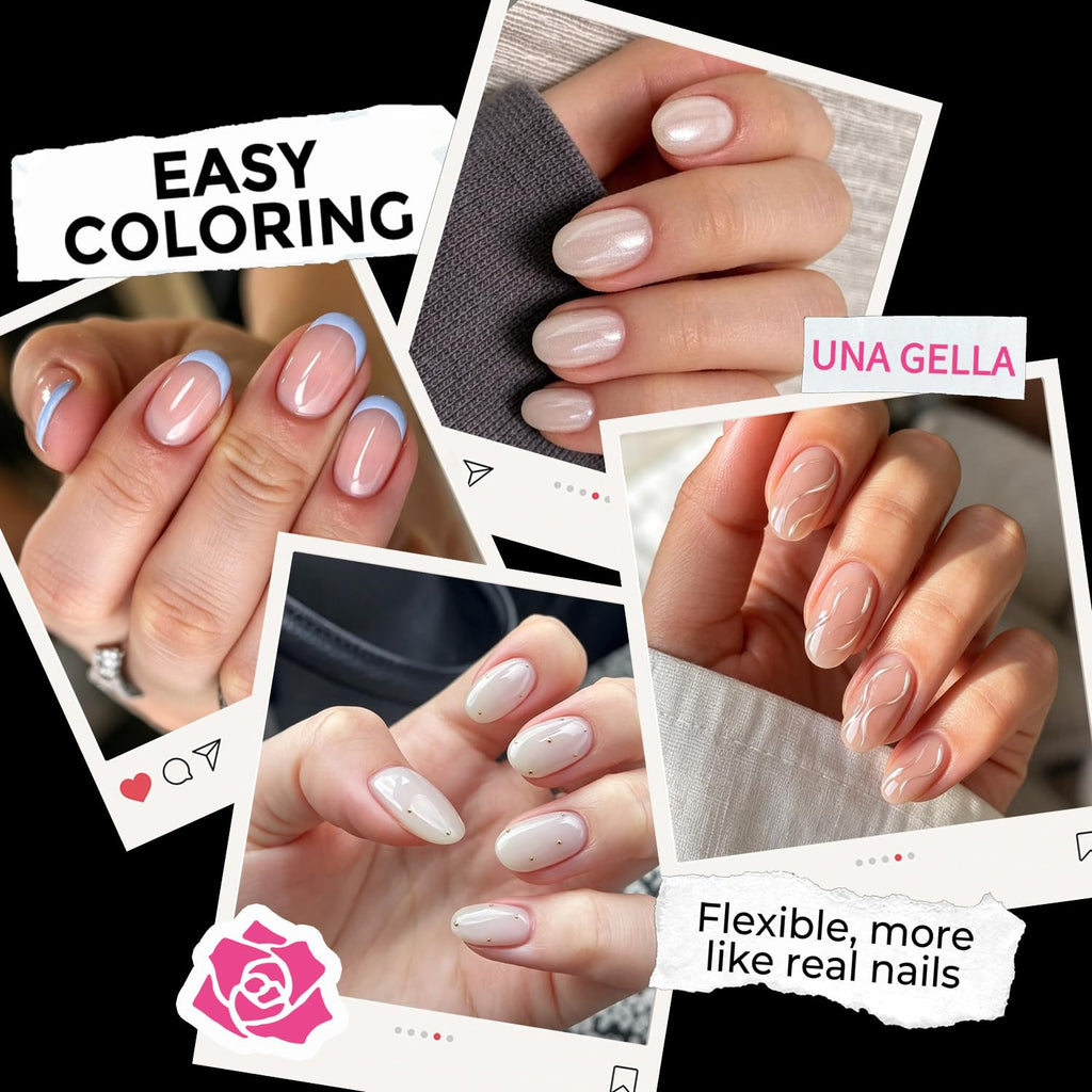 UNA GELLA 20ml*2PCS Nail Glue Remover for Press on, Multi-Functional Pinpoint Glue Remover Fast Removal Gentle Non-Acetone with Crystal Sticks for Nails Polish False Acrylic Nail Tips Home DIY