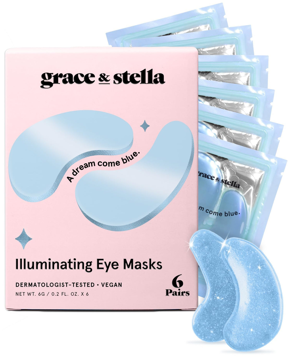 grace & stella Award Winning Eye Patches for Puffy Eyes - Birthday Gifts for Women - Under Eye Mask for Dark Circles and Undereye Bags - Gifts for Mom - Vegan Cruelty-Free Self Care (24 Pairs, Gold)
