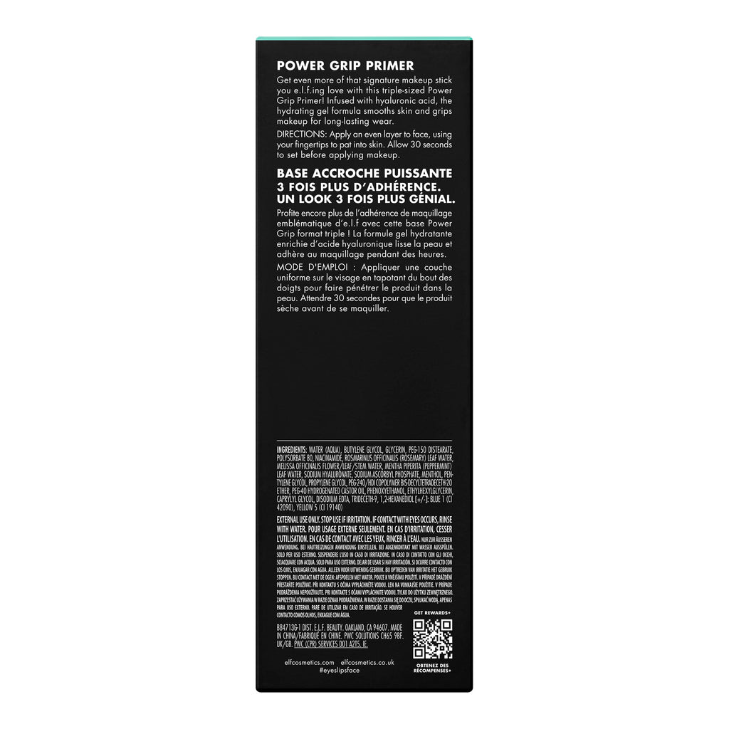 e.l.f. Power Grip Primer, Gripping & Hydrating Gel Primer, 0.811 Fl Oz