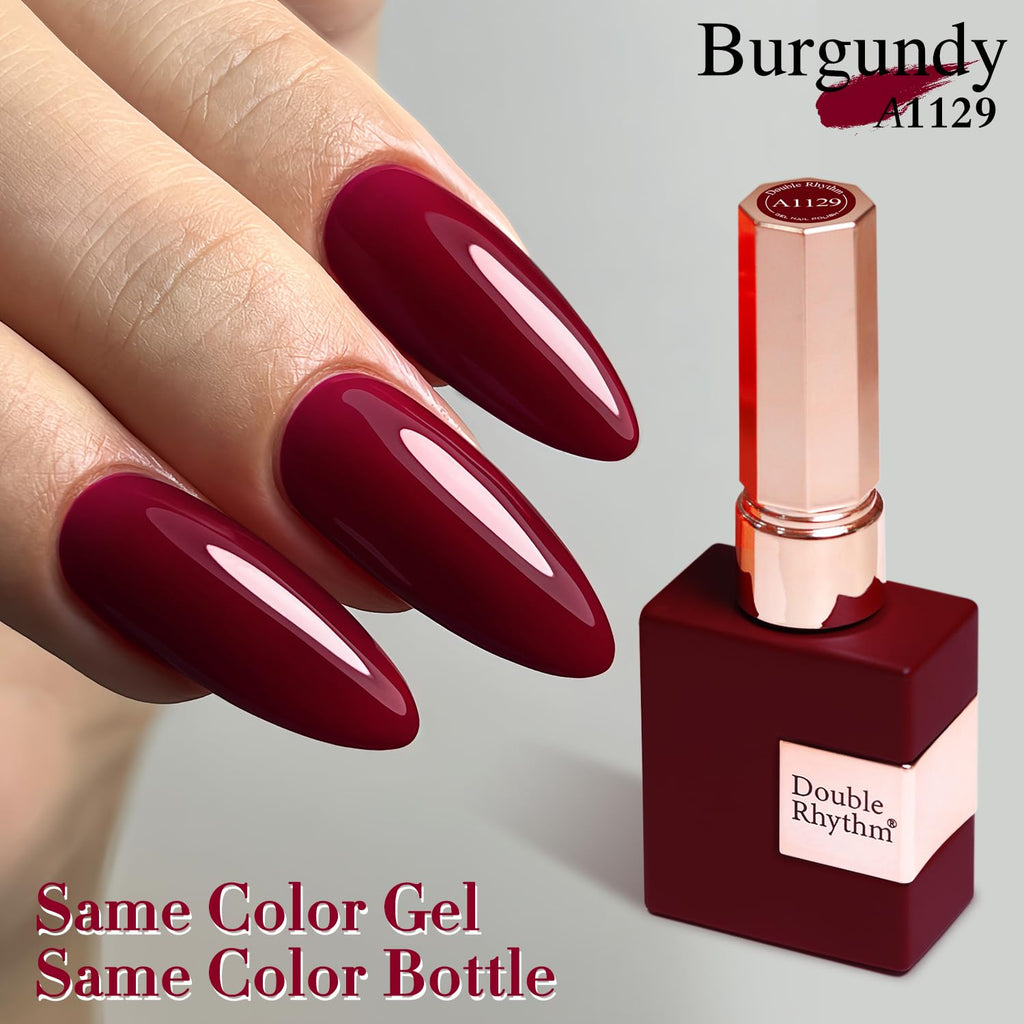 Double Rhythm 15ML Gel Nail Polish Pure Sheer Same Color Same Bottle Gel Polish Art Manicure Salon DIY at Home for Women (Milky White-A1075)