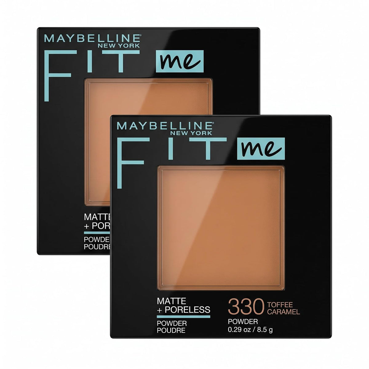 Maybelline Fit Me Matte + Poreless Pressed Face Powder Makeup & Setting Powder, Natural Beige, 1 Count