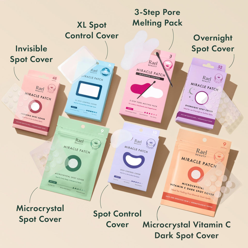 Rael Miracle Invisible Spot Cover Hydrocolloid Acne Pimple Patches (96 Ct)