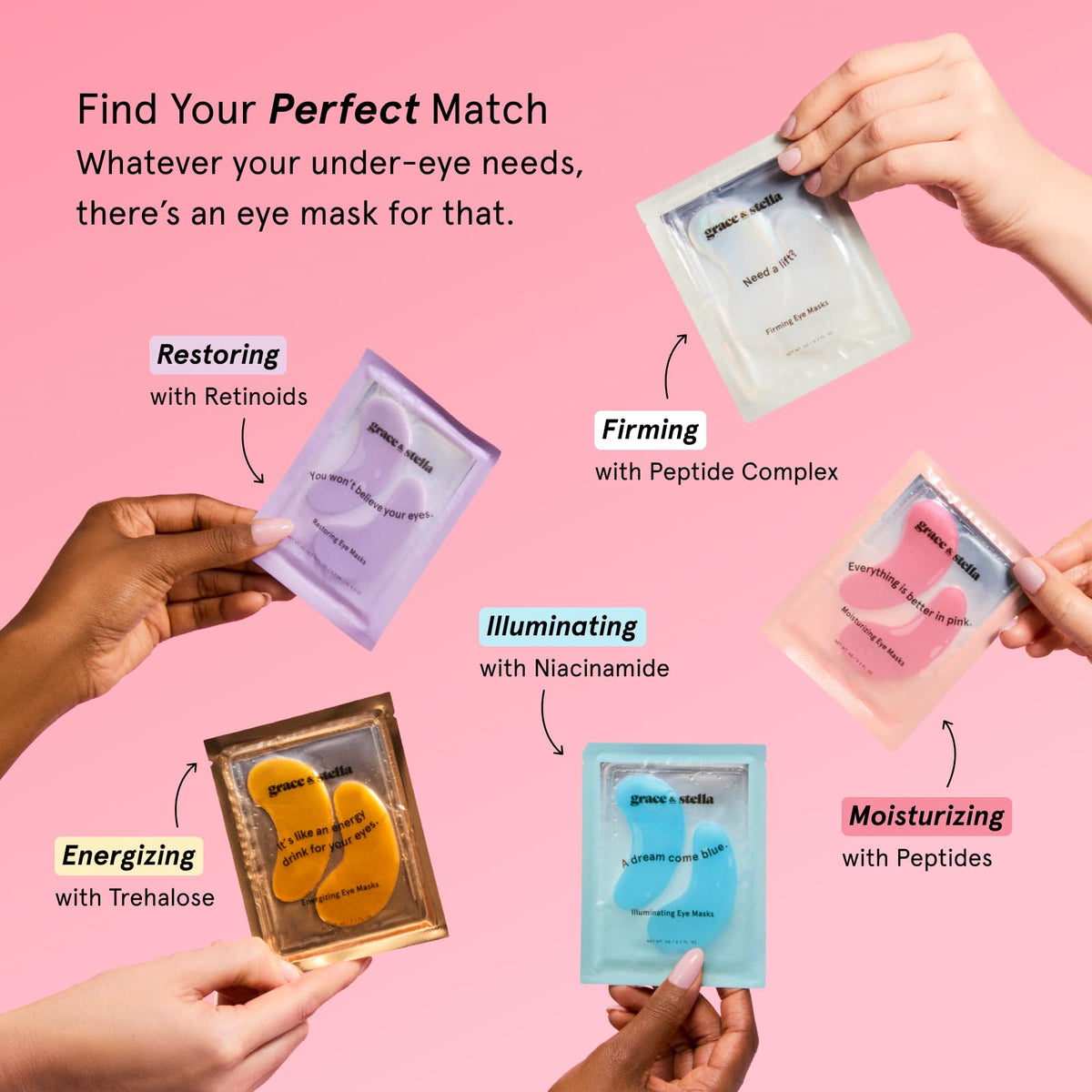 grace & stella Award Winning Eye Patches for Puffy Eyes - Birthday Gifts for Women - Under Eye Mask for Dark Circles and Undereye Bags - Gifts for Mom - Vegan Cruelty-Free Self Care (24 Pairs, Gold)