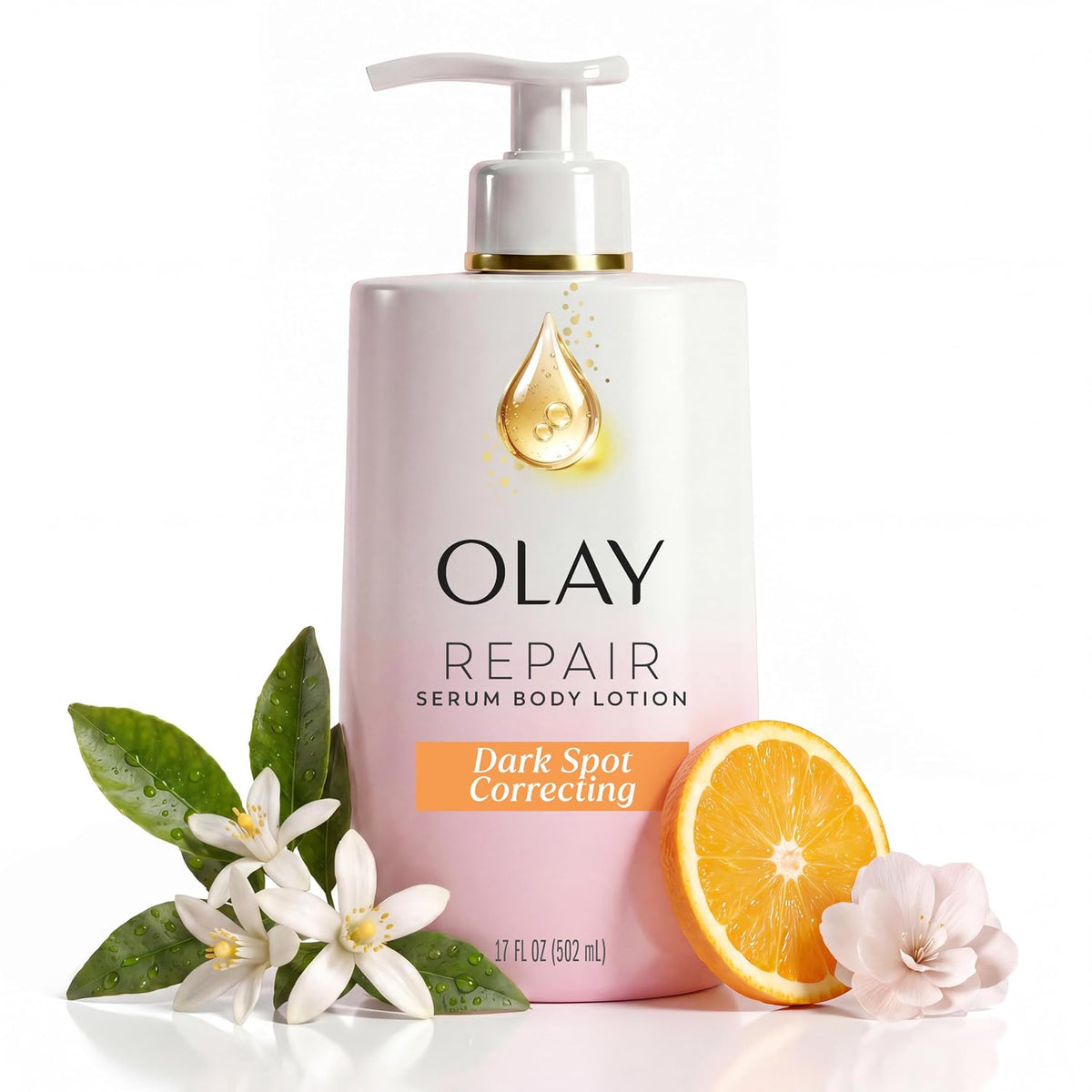 Olay Body Lotion for Women, Firming with Collagen Peptides Serum, Visibly Firmer Skin, 24hr Moisture & Hydration, Fast Absorbing Formula, Vitamin B3 Complex, For All Skin Types, 17 fl oz