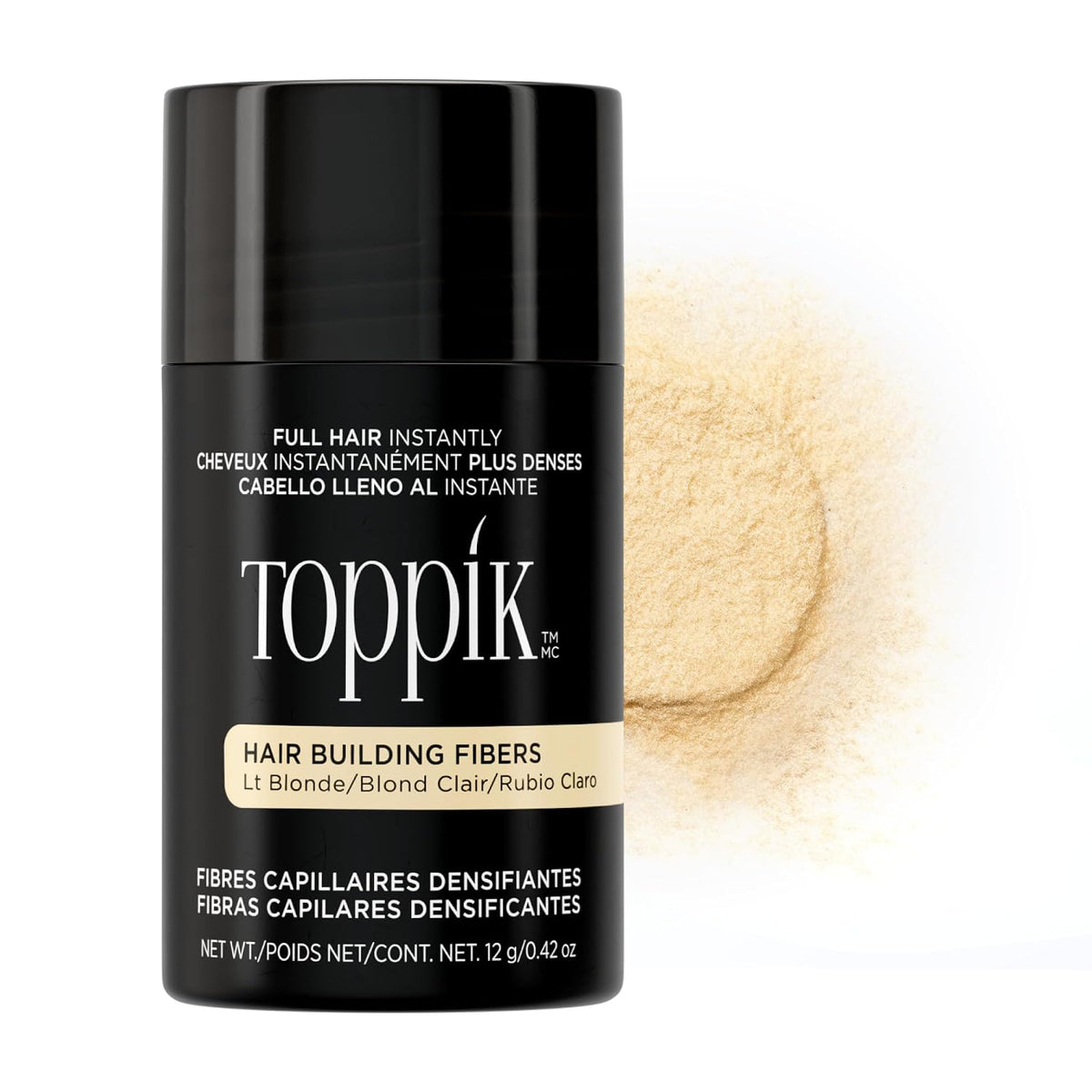 Toppik Hair Building Fibers, Fill In Fine or Thinning Hair Instantly Thicker, Fuller Looking Hair 9 Shades,4 size options