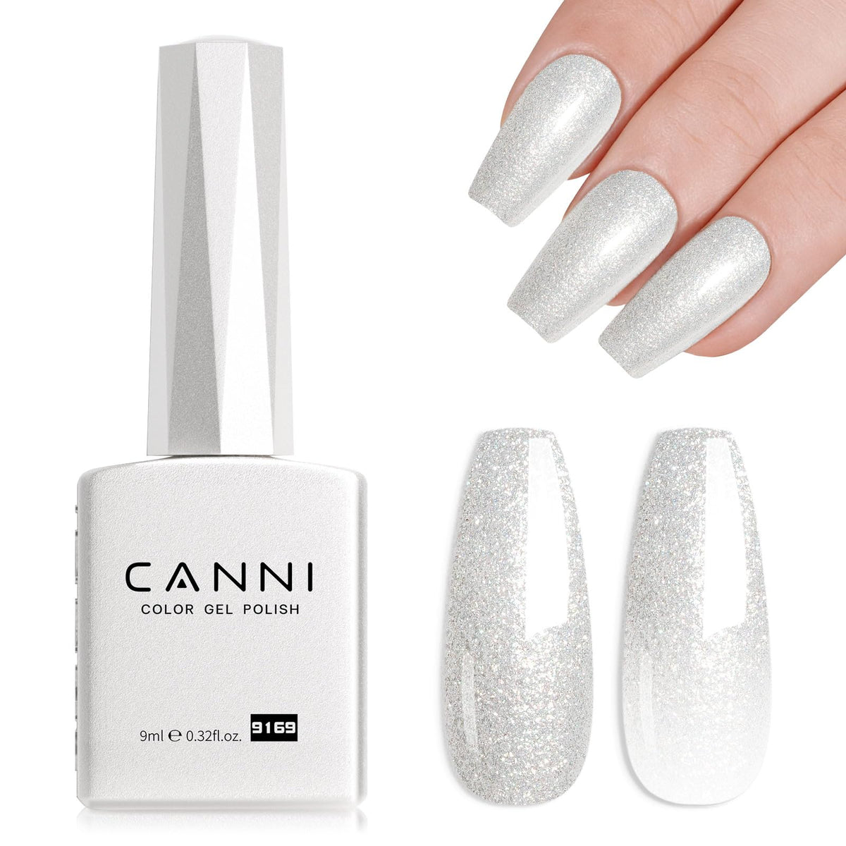 CANNI 9ml Light Yellow Green Gel Nail Polish High Gloss UV LED Soak Off Gel
