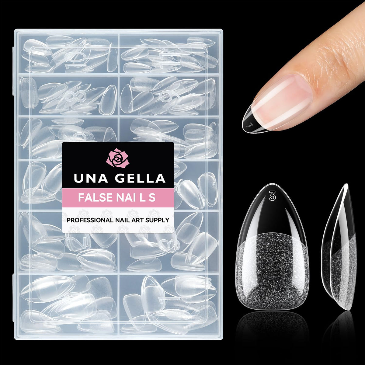 UNA GELLA 20ml*2PCS Nail Glue Remover for Press on, Multi-Functional Pinpoint Glue Remover Fast Removal Gentle Non-Acetone with Crystal Sticks for Nails Polish False Acrylic Nail Tips Home DIY