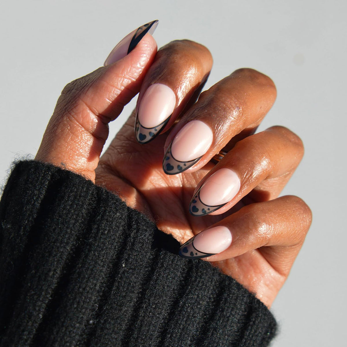 Glamnetic Halloween Press On Nails, Short Almond Glazed, October Nights