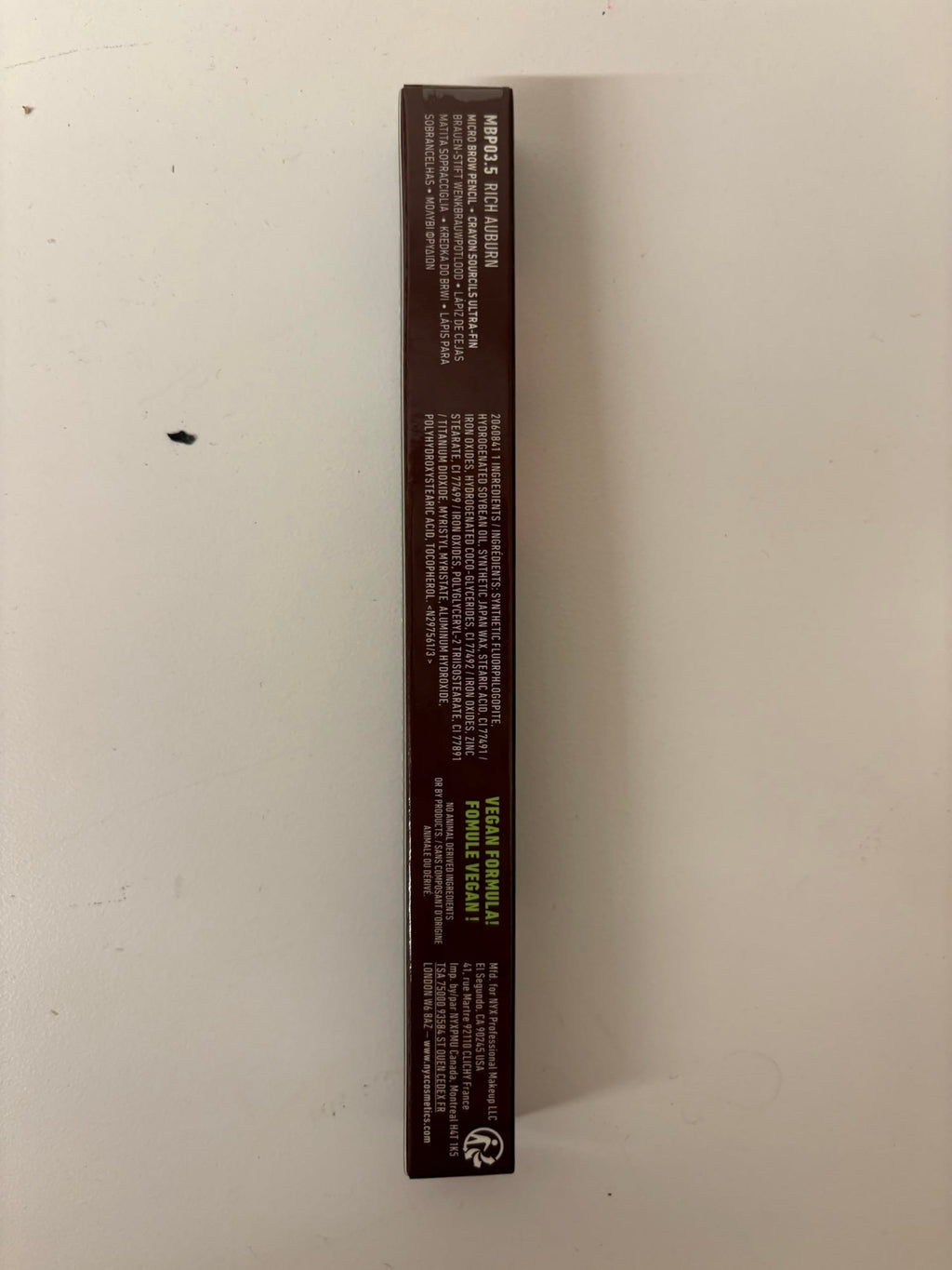 NYX PROFESSIONAL MAKEUP Micro Brow Pencil, Precise Eyebrow Pencil - Ash Brown