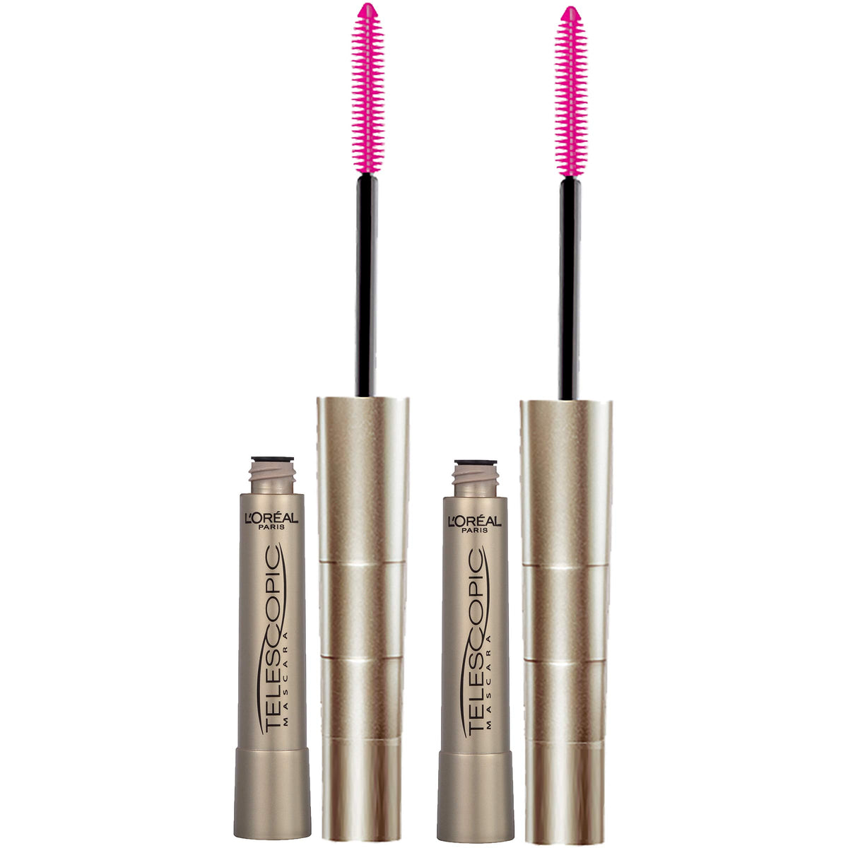 L’Oreal Paris Original Telescopic Mascara, Lengthening, Blackest Black