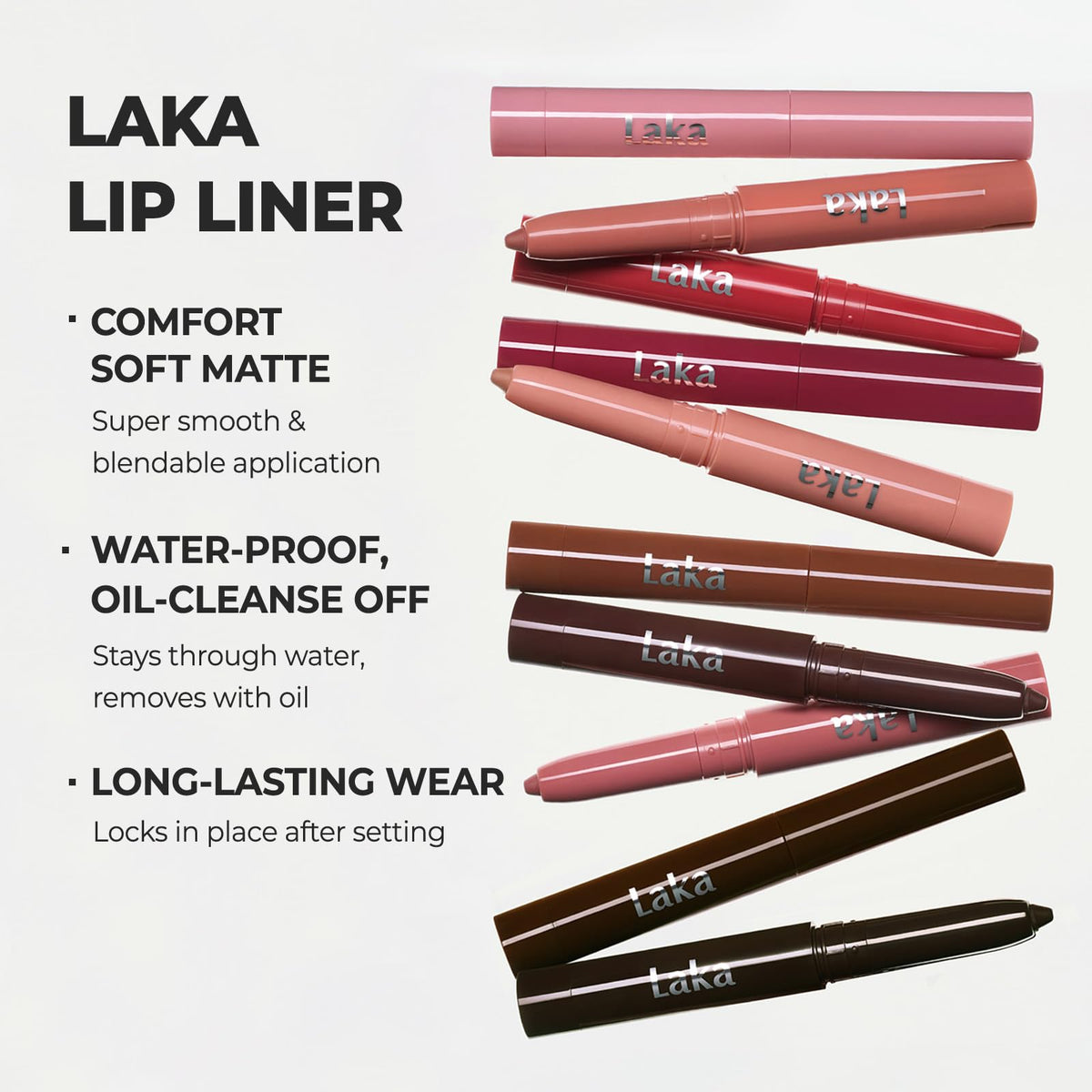 Laka Lip Liner - Creamy Matte Lip Contour | #02 Suede Pink