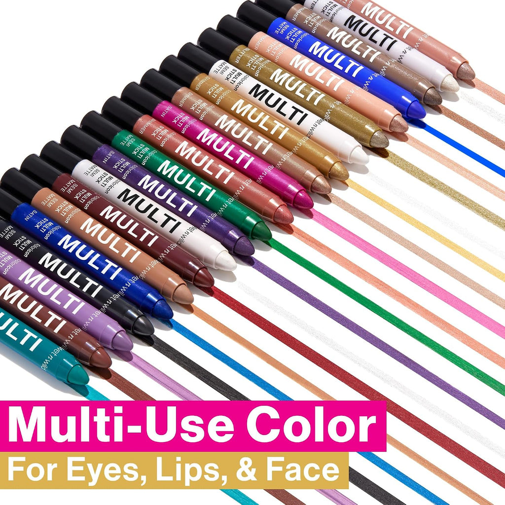 wet n wild Color Icon Cream Eyeliner Eyeshadow Multi-Stick, Moisturizing, Nourishing Velvety Cream-to-Powder Buildable & Blendable Formula, Cruelty-Free & Vegan - Brown Sugar