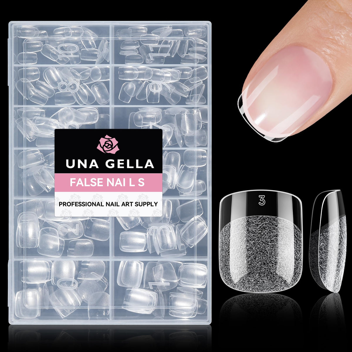 UNA GELLA 20ml*2PCS Nail Glue Remover for Press on, Multi-Functional Pinpoint Glue Remover Fast Removal Gentle Non-Acetone with Crystal Sticks for Nails Polish False Acrylic Nail Tips Home DIY