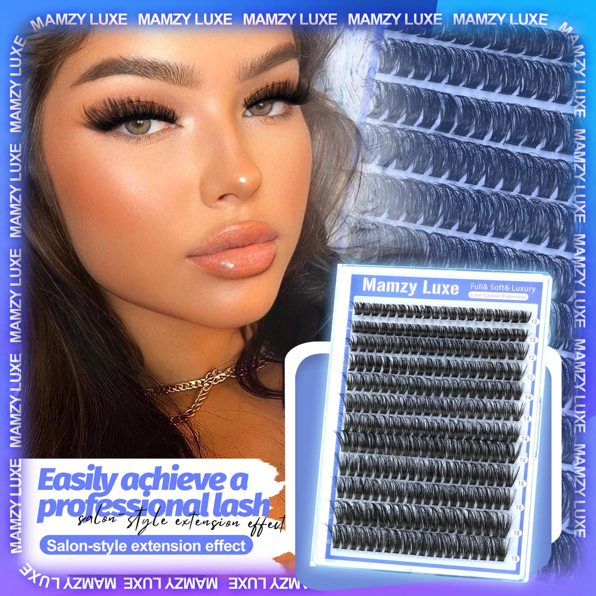 Lash Clusters Wispy 80D Eyelash Clusters 10-18mm Fluff Cluster Eyelash Extensions D Curl No Plastic Feel Individual Lashes Extension 240 Pcs Versatile False Eyelashes Clusters