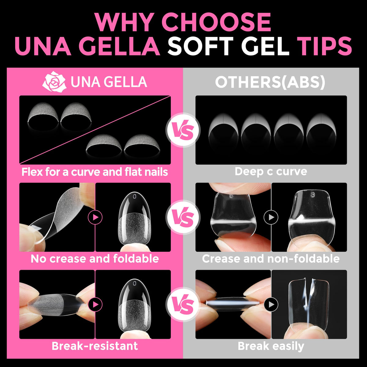 UNA GELLA 20ml*2PCS Nail Glue Remover for Press on, Multi-Functional Pinpoint Glue Remover Fast Removal Gentle Non-Acetone with Crystal Sticks for Nails Polish False Acrylic Nail Tips Home DIY