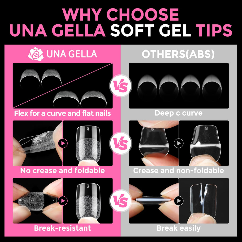 UNA GELLA 20ml*2PCS Nail Glue Remover for Press on, Multi-Functional Pinpoint Glue Remover Fast Removal Gentle Non-Acetone with Crystal Sticks for Nails Polish False Acrylic Nail Tips Home DIY