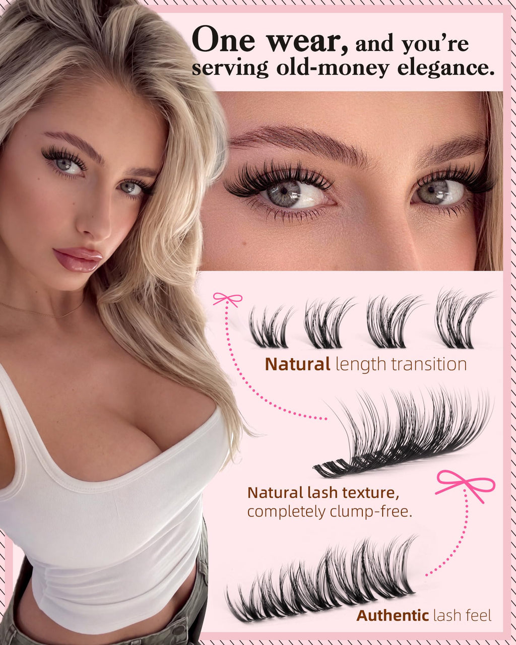 Goddvenus Lash Clusters Kit Wispy Eyelash Clusters Lashes Natural DIY Lash Extension Kit 10-16mm Cluster Eyelash Extensions Kit 300pcs C Curl Individual Lashes Cluster Eyelash (With Tweezers)