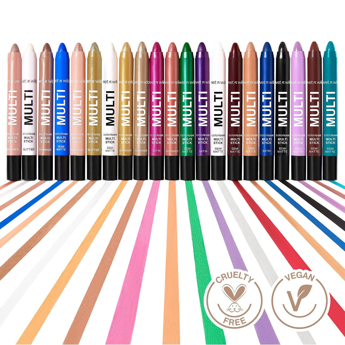 wet n wild Color Icon Cream Eyeliner Eyeshadow Multi-Stick, Moisturizing, Nourishing Velvety Cream-to-Powder Buildable & Blendable Formula, Cruelty-Free & Vegan - Brown Sugar