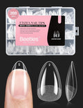 Beetles Soft Gel Nail Tips Short Almond 288pcs in 12 Sizes Etch-X