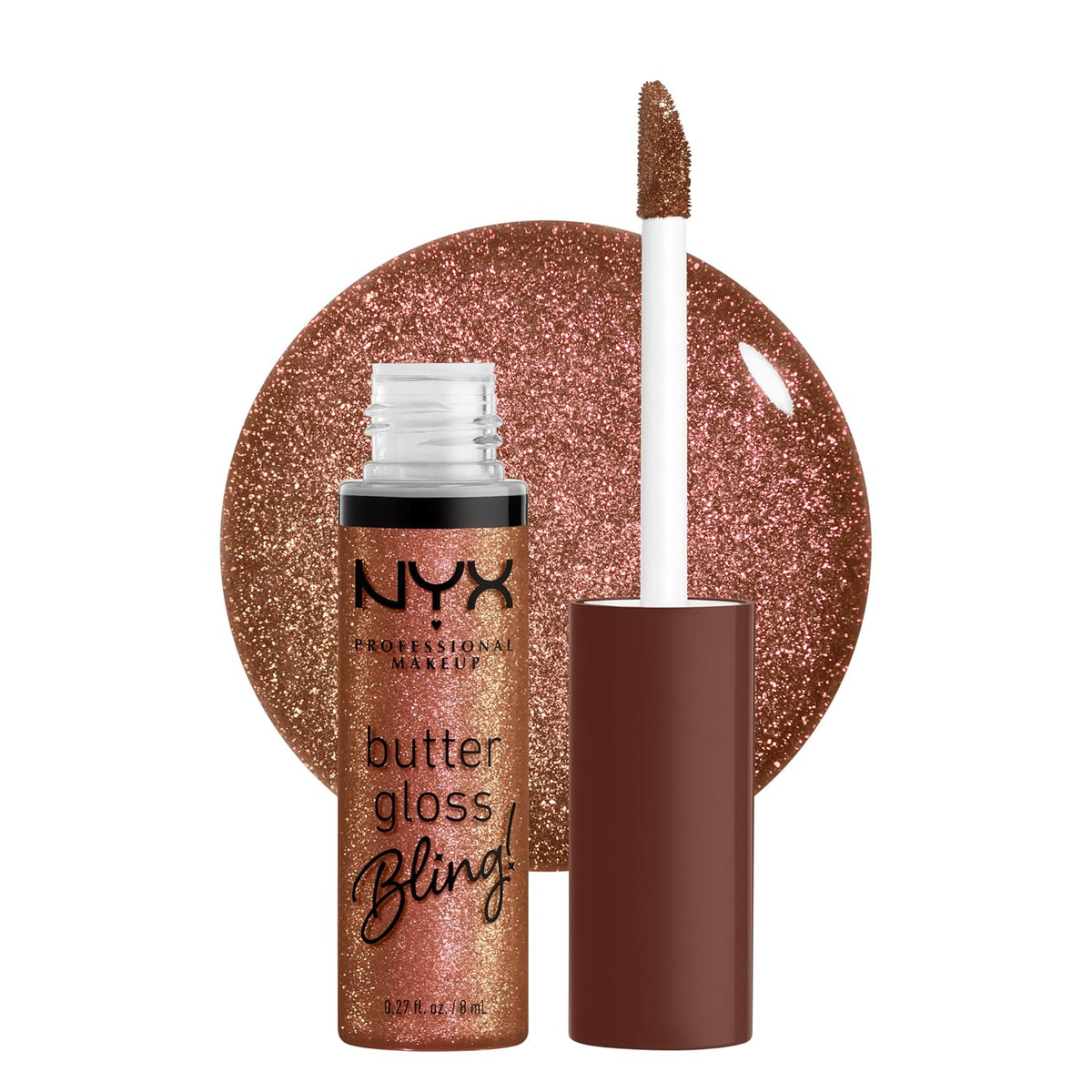 NYX PROFESSIONAL MAKEUP Butter Gloss, Non-Sticky Lip Gloss - Sugar Glass ,Clear