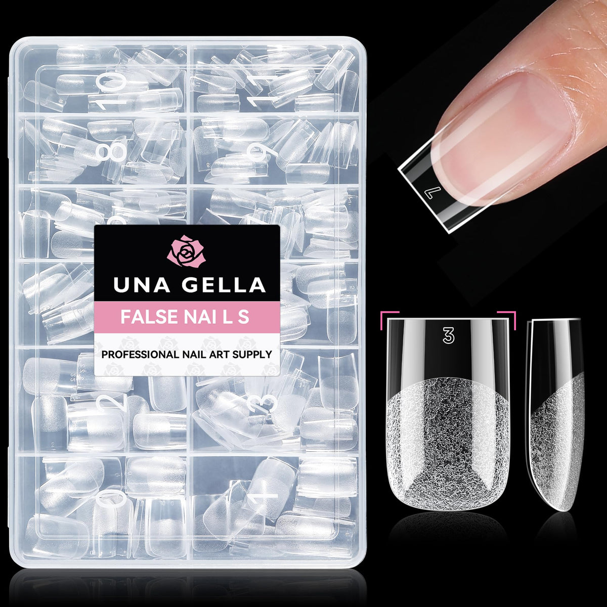 UNA GELLA 20ml*2PCS Nail Glue Remover for Press on, Multi-Functional Pinpoint Glue Remover Fast Removal Gentle Non-Acetone with Crystal Sticks for Nails Polish False Acrylic Nail Tips Home DIY