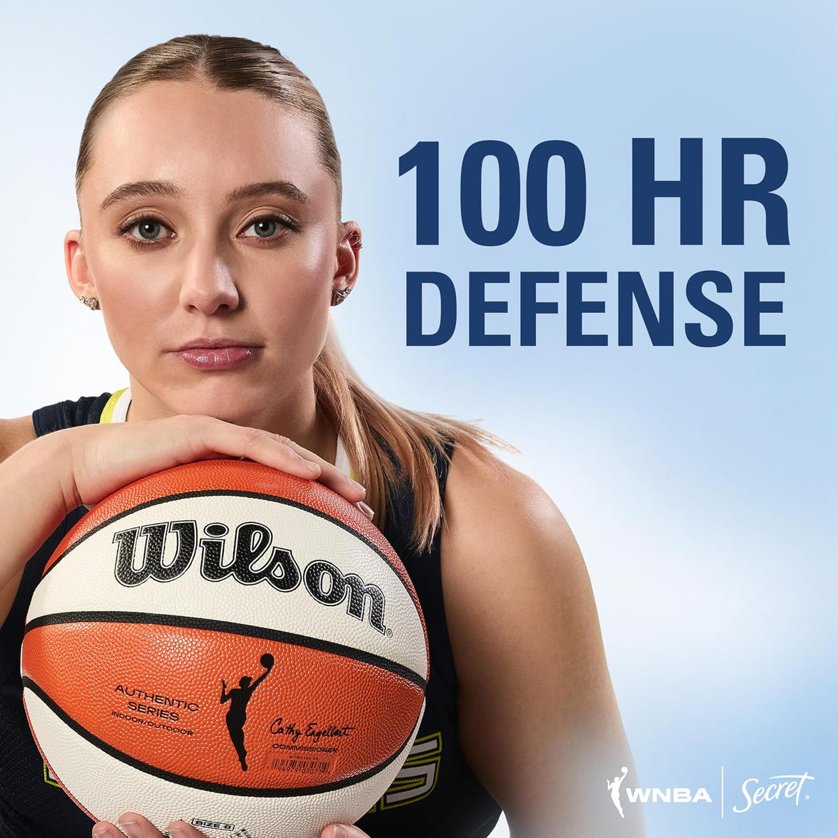 Secret Clinical Strength 100HR Defense, Invisible Solid Antiperspirant Deodorant for Women, A'Ja Wilson Edition, Triple Threat Sweat Protection, Hyaluronic Acid, Court Queen Citrus Scent, 2.6 oz