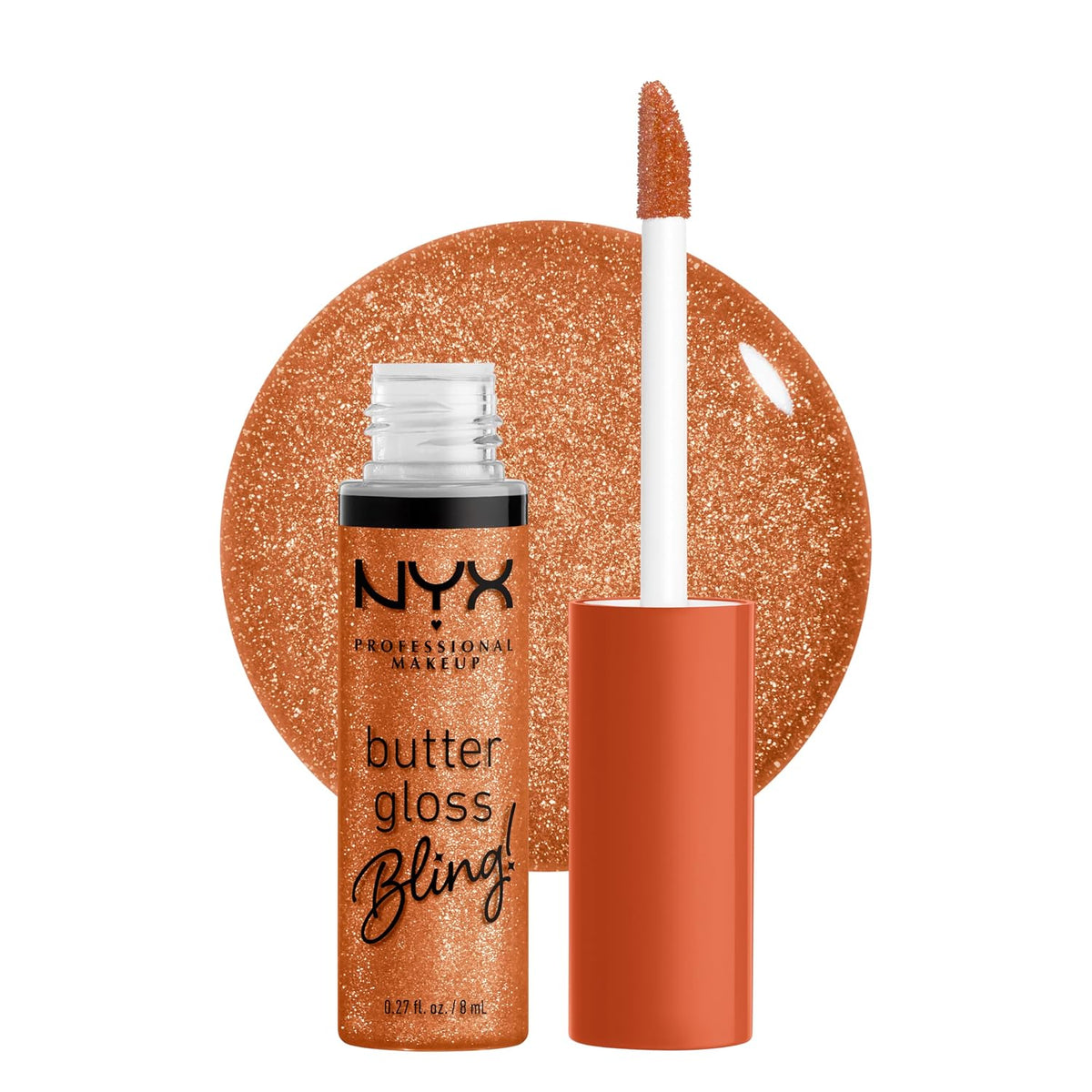 NYX PROFESSIONAL MAKEUP Butter Gloss, Non-Sticky Lip Gloss - Sugar Glass ,Clear