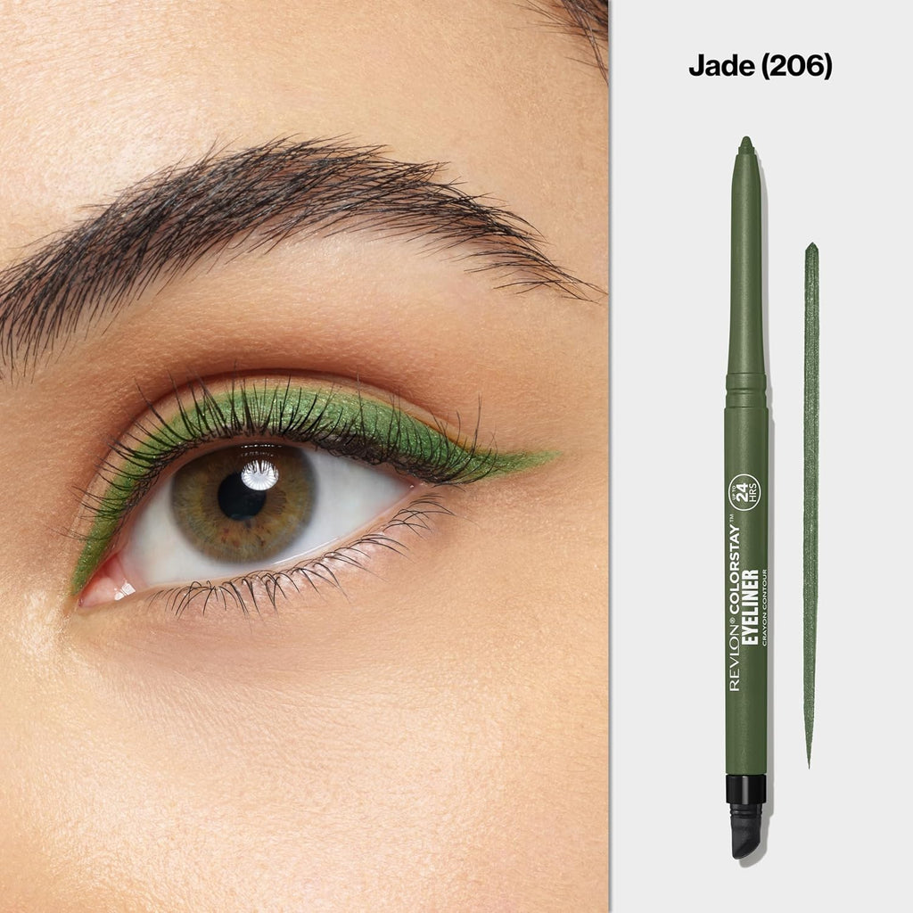 Revlon ColorStay Pencil Waterproof Eyeliner, 202 Black Brown, 0.01 oz